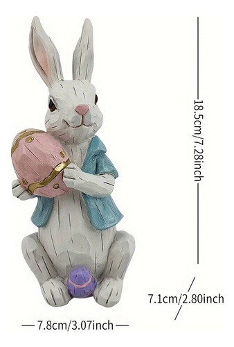 Para Adorno De Resina Con Forma De Conejo De Dibujos
