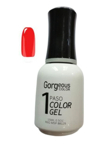 Esmalte En Gel Gorgeous De Un Solo Paso! #066 Rojo