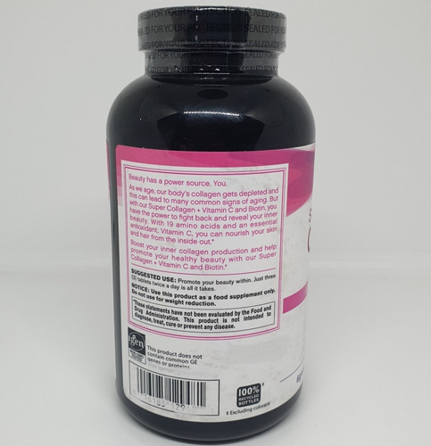 Imagen 3 de 3 de Colageno 6000 Mg Tipo 1&3 Vitamina C 60 Mg Biotin 5000 Mcg