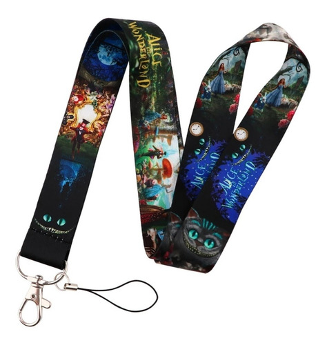 Lanyard O Cinta Porta Credencial Alicia Pais Maravillas