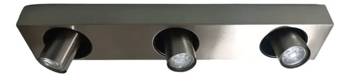 Foco Sobre Puesto Eglo Robledo 3 Foco Led, Lampara De Techo