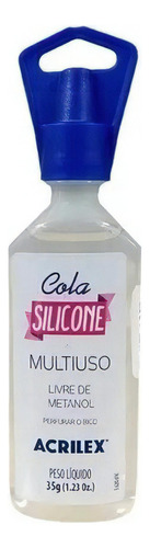 Cola Silicone Multiuso Sem Metanol 35g Acrilex Cor Branco