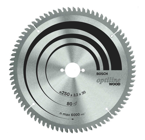 Hoja De Sierra Circular Optiline Wood Ø254 Bosch