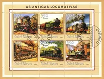 Comprar Guiné Bissau - Locomotivas - Trens - 2001 - Bloco 1