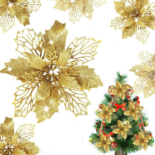Flores Navideñas Árbol Adornos Para Árbol De Navidad 12 Pzs | Meses sin intereses Flores Navideñas Árbol Adornos Para Árbol De Navidad 12 Pzs | Meses sin intereses