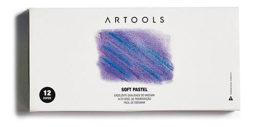 Giz Pastel Seco Artools Soft Pastel Com 12 Cores