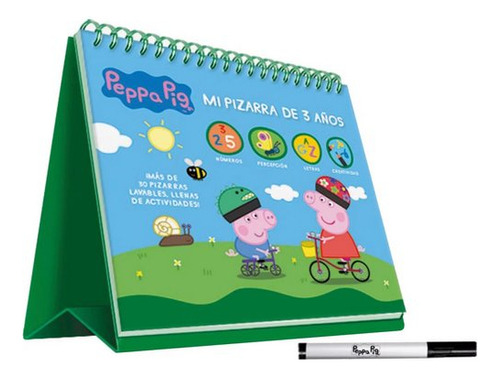 Peppa Pig Mi Pizarra De 3 Aãâos, De Aa.vv. Editorial Imagiland, S.l. En Español