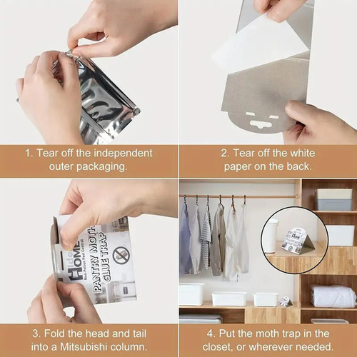 ** Armadilhas Para Traças, Pacote Com 6, Para Ambientes