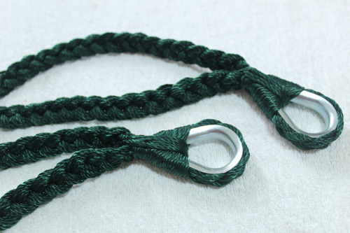 Soga Cuerda Para Hamaca Incluye Par De S Metalica Negra Color Verde Militar Color
