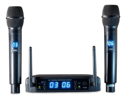 Microfone Duplo Leson Ls916 Multifrequencia 32 Frequencias 