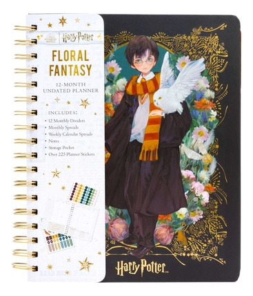 Libro Harry Potter: Floral Fantasy 12-month Undated Plann...