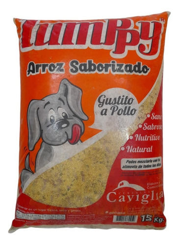 Arroz Saborizado Y Vitami Para Perros Lumpy Pollo X 15 Kgs