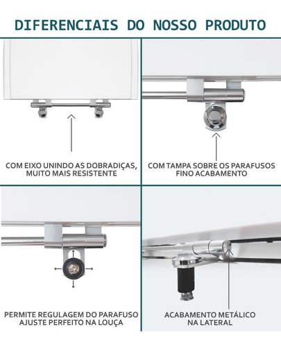 Imagem 4 de 6 de Tampa De Vaso Eros Branco Para Bacia Incepa 6lpf
