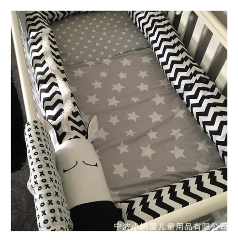 Protector De Cuna Para Bebe, Protector De Trenzado Para
