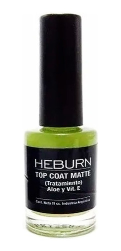 Heburn Esmalte 162 Top Coat Mate Aloe Y Vitamina E