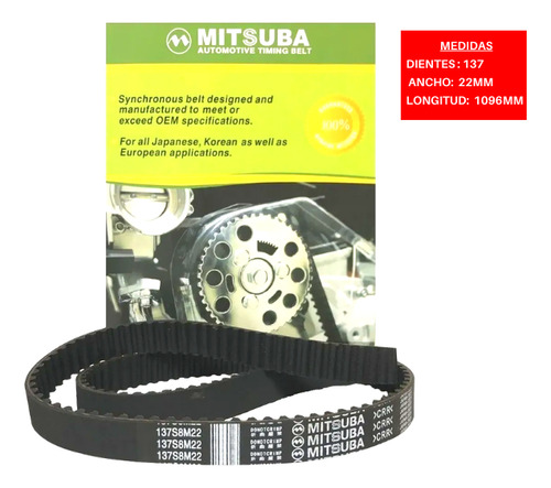 Correa Tiempo Compatible Kia Rio 1.5 2001 2005