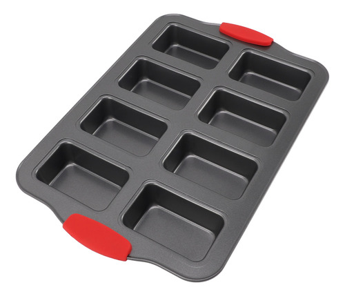 Molde Para Hornear Pan, 8 Cavidades, Mini Acero Al Carbono,