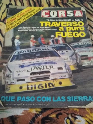 Revista Corsa Que Pasó Con Las Sierras 06 1987 N1091