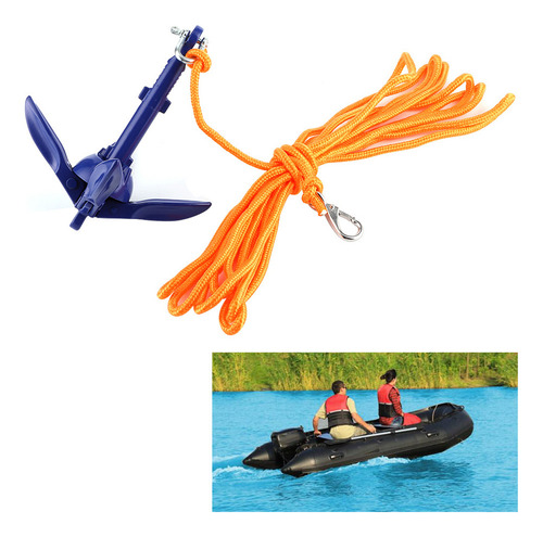 Kit De Anclaje Plegable Marino, Gancho For Cuerda De Anclaj