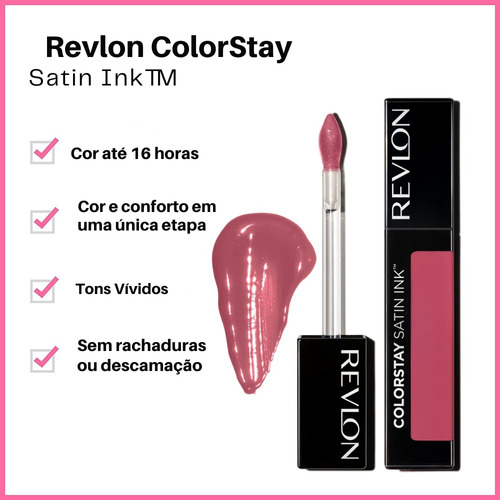 Batom Labial Líquido Revlon Colorstay Satin Ink Your Majesty