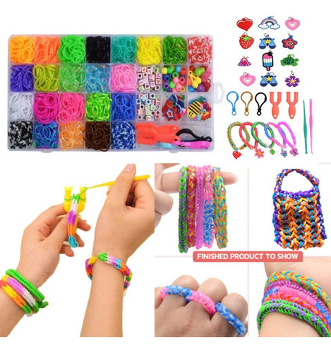 Kit For Hacer Pulseras Trenzadas Con Banda Elástica For Ni