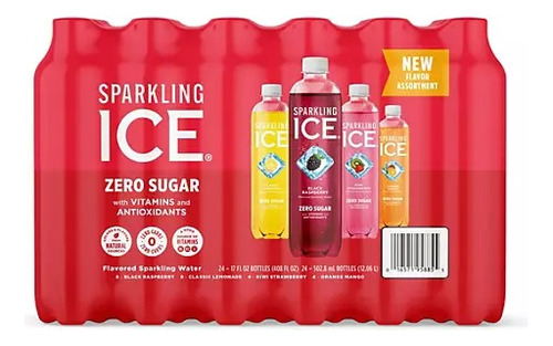 Agua Mineral Sparkling Ice Fruit Frenzy Variety Pack 24pz