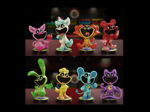 Adornos Con Forma De 8 Figuras Sonrientes Con Forma De 3 Cri