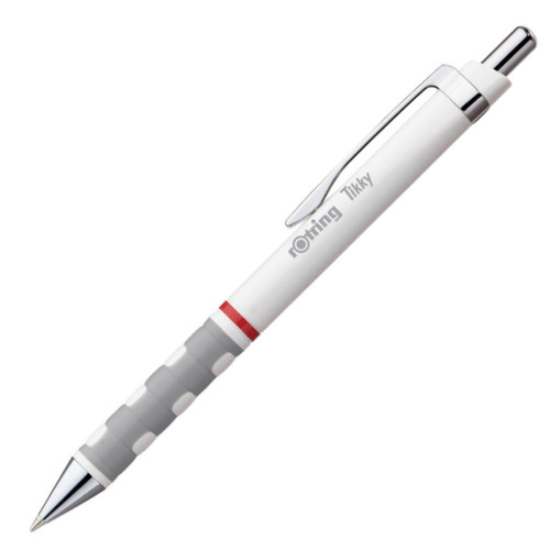 Rotring Tikky Ballpoint Pen, Medium Point, White Barrel,...