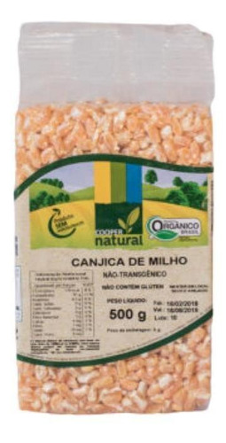 Kit 2x: Canjica De Milho Amarelo Orgânico Coopernatural 500g