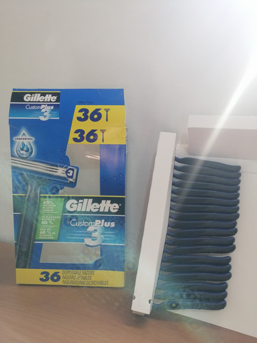 Afeitadoras Desechables Gillette Custom Pllus 3
