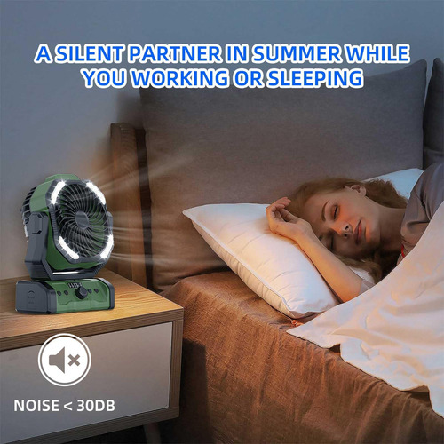 Smarttail Ventilador Portátil Camping Con Batería Y Linterna