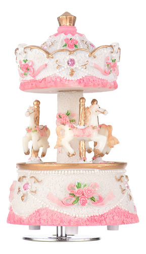 Carousel Castle Option, Objeto De Arte/regalo En Rosa, Morad