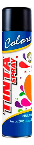 Tinta Spray Colore Multiuso Preto Fosco 400ml 