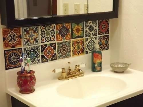 Azulejos Hidráulicos Adhesivos C/u 12.5x12.5cm (set X 4) 3d