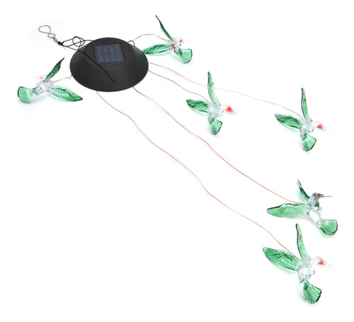Lámpara Led Colorida Con Campanillas De Viento Con Luz Solar