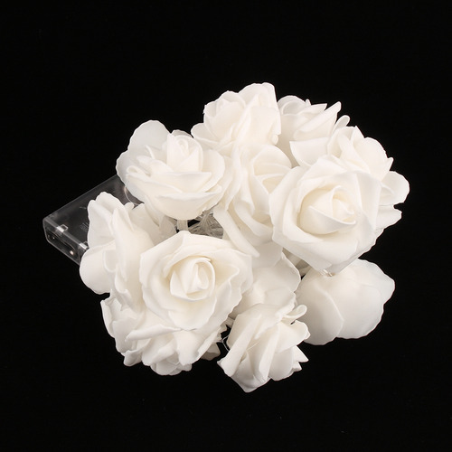 Cadena De Rosas A Batería Walkway 20 Led Rose