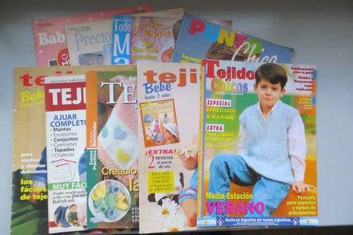 Lote 9 Revistas Tejidos Para El Bebé + Otras