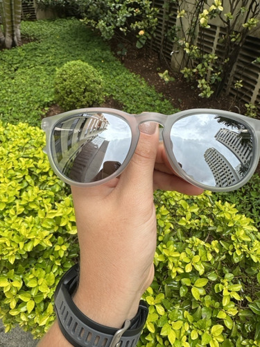 Óculos Baixa Pace Sampa Cinza Transparente Com Prata