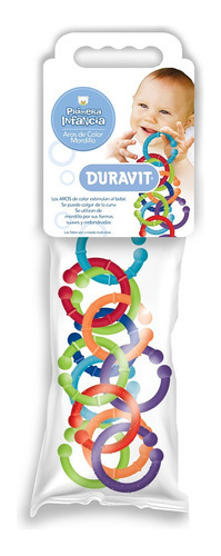 Duravit 628 Mordillo Cadena Aros Colores Denticion Infantil