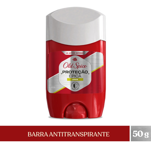 Antitranspirante Old Spice Lenha 50 G Fragrância Especiarias, tonka e vantelia da selva