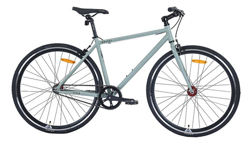 Bicicleta Gravel Fixie R700c Aluminio Color Verde Tamaño Del Cuadro 54