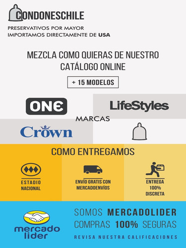 Preservativos Lifestyles | 100 Unidades |mezcla Como Quieras