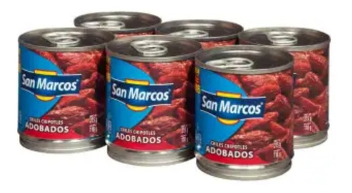 Chiles Chipotles San Marcos Adobados 24 Pzas De 215 G