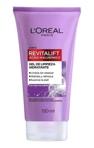 Limpiador Facial L'oréal Revita Hidratante Hialurón 150 Ml