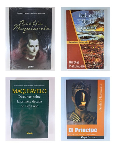 Lote X 4 Libros - Nicolas Maquiavelo 