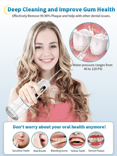 Irrigador Dental Irrigador Oral Recargable