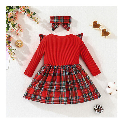 Vestido De Mameluco Navideño Para Niñas Ropa De Navidad