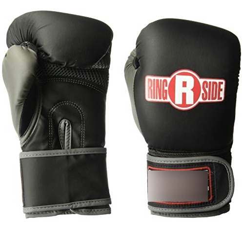 Guantes De Bolsa Sintética Ringside, Grande, Negro