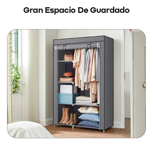 Perchero Organizador De Ropa Portatil Negro