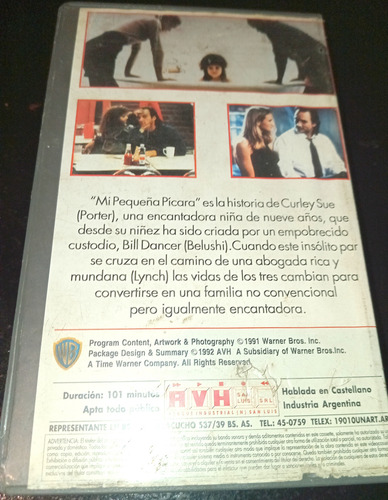 Mi Pequeña Pícara!!en Vhs John Hudges Clásico!! (Usado)